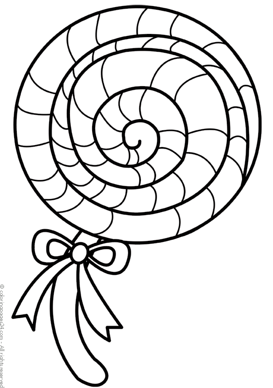 Plansa de colorat cu Prajituri 138 29